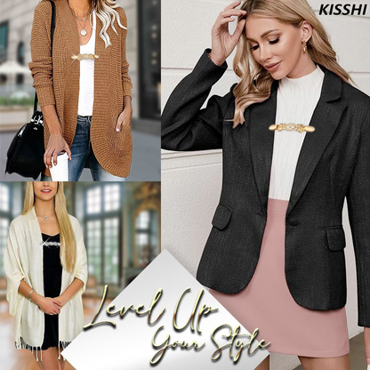 KISSHI™ High-Fashion Retro Cardigan Safety Clips💎