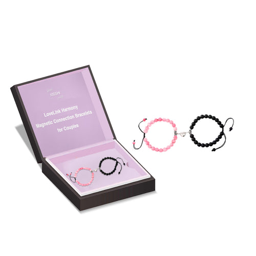 KISSHI™ LoveLink Harmony Magnetic Connection Bracelets for Couples