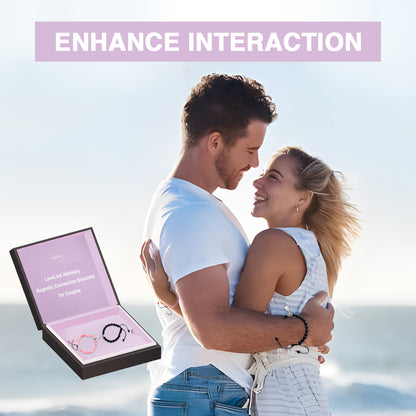 KISSHI™ LoveLink Harmony Magnetic Connection Bracelets for Couples