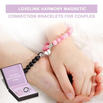 KISSHI™ LoveLink Harmony Magnetic Connection Bracelets for Couples