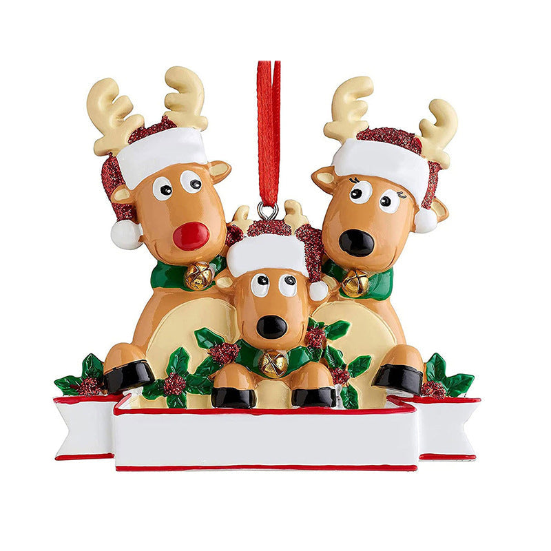 2023 Christmas Personalized Ornament Deer Families